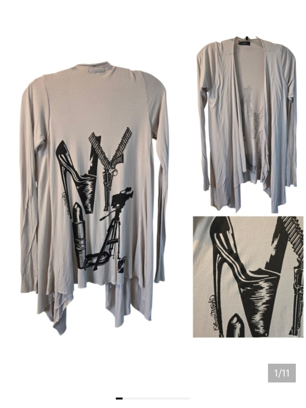 NWOT Lauren Moshi NY/LA open "cardigan"